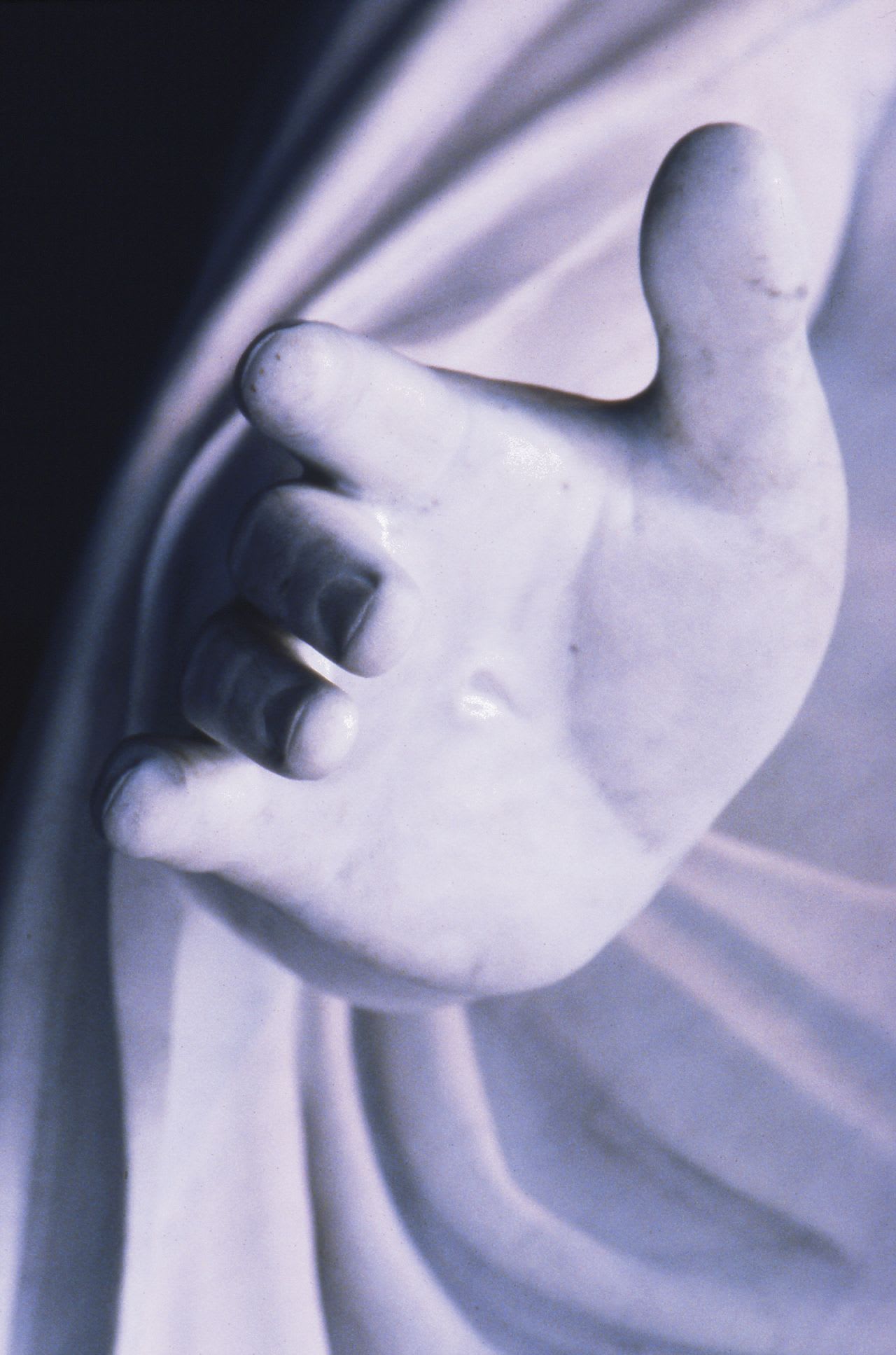 Detail of Christus' hand